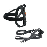 HKM-5056317 Durable Nylon Dog Harness for Large and Medium-Sized Breeds, Adjustable Chest Strap and Leash Options