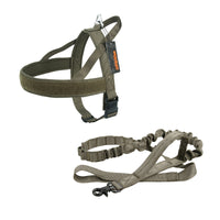 HKM-5056317 Durable Nylon Dog Harness for Large and Medium-Sized Breeds, Adjustable Chest Strap and Leash Options