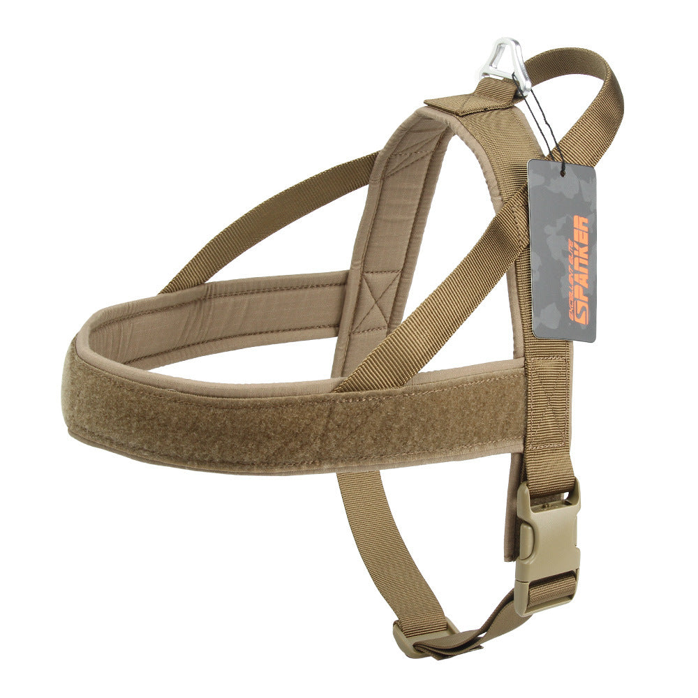 HKM-5056317 Durable Nylon Dog Harness for Large and Medium-Sized Breeds, Adjustable Chest Strap and Leash Options