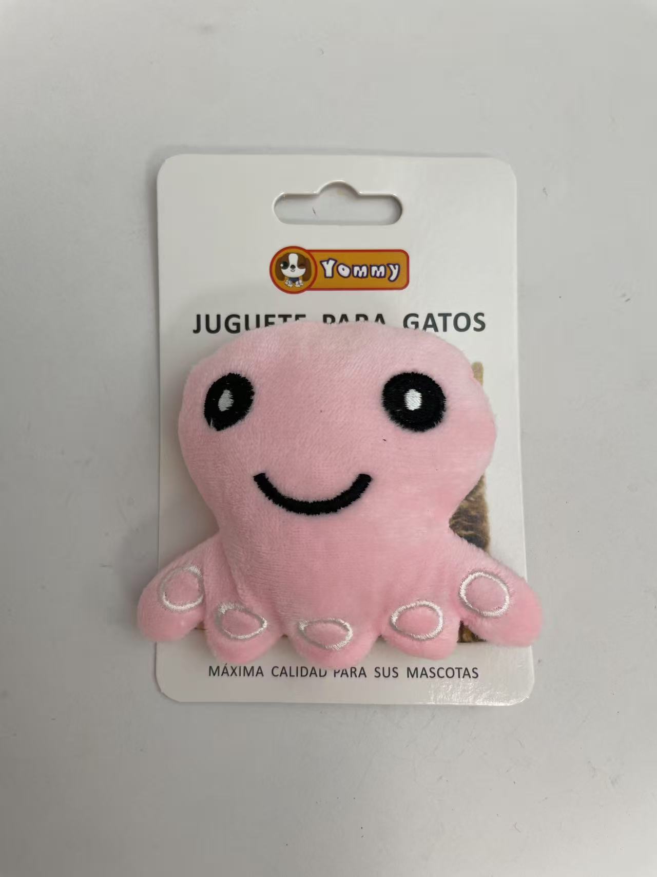 HKM-5056701 Interactive Cat Toy Octopus with Plush Tentacles