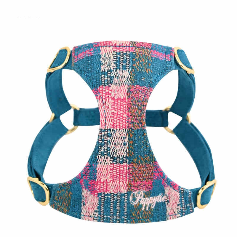 HKM-5056829 Dog Hand-Held Rope Vest for Comfortable Walking in Dark Night Blue, Spring Pink, and Sunset Purple
