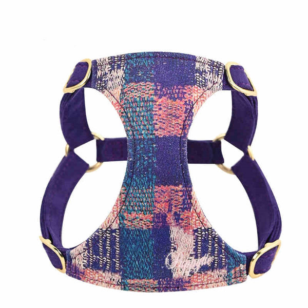 HKM-5056829 Dog Hand-Held Rope Vest for Comfortable Walking in Dark Night Blue, Spring Pink, and Sunset Purple