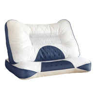 HKM-505811 Luxury Neck Pillow with Cassia, Lavender and Buckwheat Filling, Cotton Cover, Rectangular Design