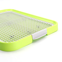 HKM-5058493 Pet Toilet with Column Bedpan in Green, Blue, or Pink - 49 x 37 cm Plastic Design