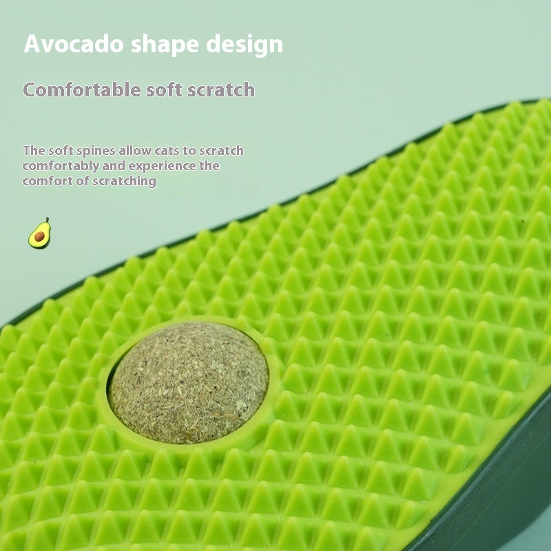 HKM-5058621 Avocado Cat Self-Service Scratching Post Toy for Itch Relief