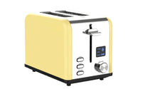 HKM-505875 Stainless Steel Electric 2-Slice Toaster with LED Display for Efficient Cooking