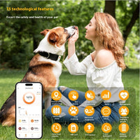 HKM-5059005 Pet GPS Tracker with Health Monitoring - Compact, Accurate Positioning 10m, Durable ABS PC Material