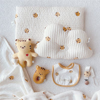 HKM-505939 Breathable Memory Cotton Shaping Pillow for Babies in Assorted Cloud Designs