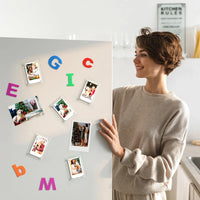 HKM-506003 Double-Sided Magnetic Clear Acrylic Block Photo Frame for Polaroid Pictures
