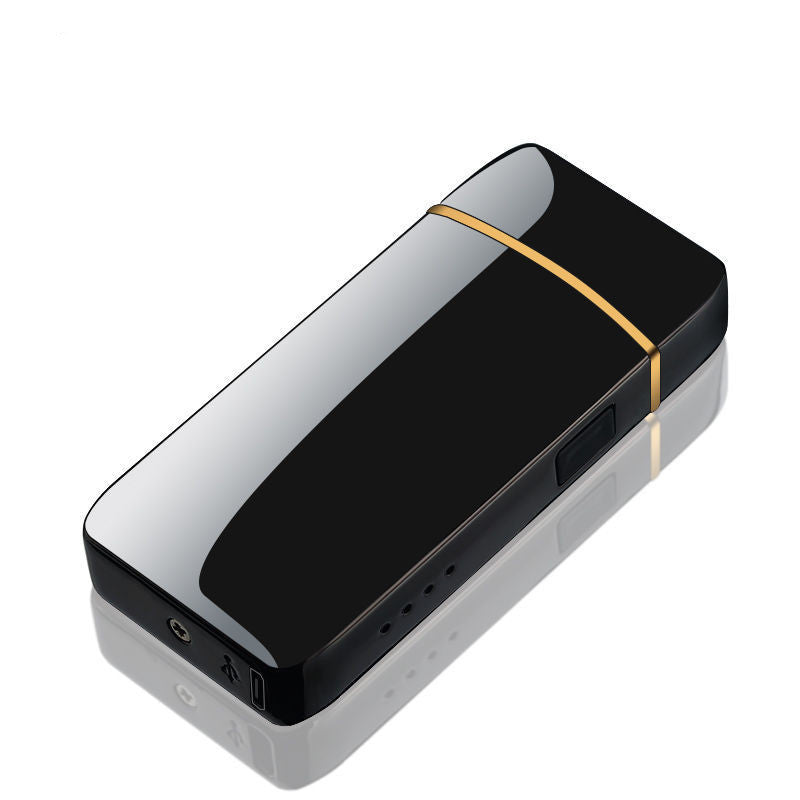 HKM-506003 Fingerprint Sensor Unlock Windproof Lighter with LED Light - Creative Gift for Boys