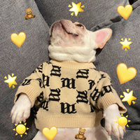 HKM-5060797 Cozy Yellow Wool Sweater for Schnauzer Dogs in Multiple Sizes