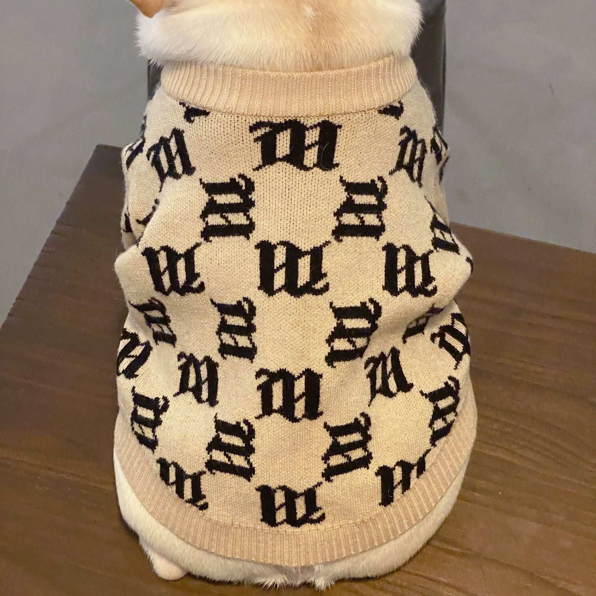 HKM-5060797 Cozy Yellow Wool Sweater for Schnauzer Dogs in Multiple Sizes