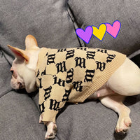 HKM-5060797 Cozy Yellow Wool Sweater for Schnauzer Dogs in Multiple Sizes