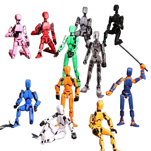 HKM-506131 Multi-Articular 13 Joint Action Figure - Moveable Creative Robot Toy for Ages 2 and Up