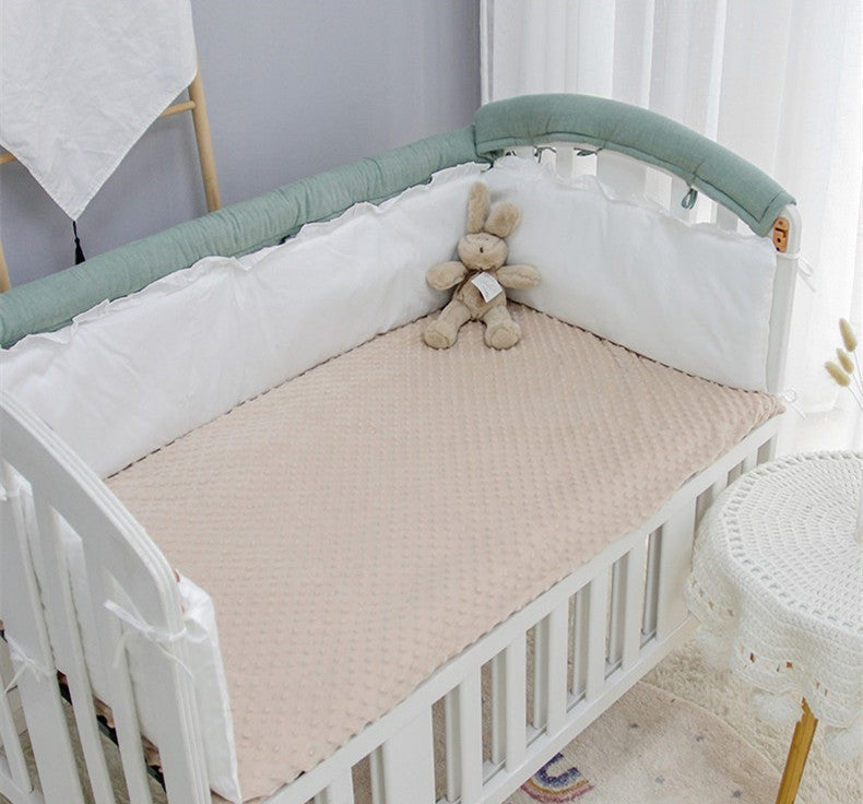 HKM-506131 Soft Cotton Baby Crib Anti-Collision Strip with Safe Edge Design for Children's Beds