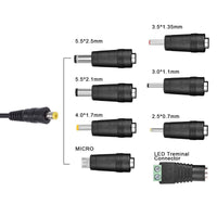 HKM-506195 30W Adjustable Power Adapter with Multi-Output for Tablets, Cameras, and LED Lighting