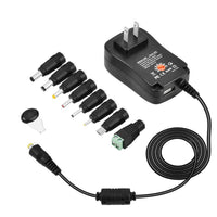 HKM-506195 30W Adjustable Power Adapter with Multi-Output for Tablets, Cameras, and LED Lighting