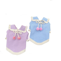 HKM-5063357 Handmade Wool Coat for Dogs - Casual Strawberry Ball Design, Warm Sweater for All Sizes