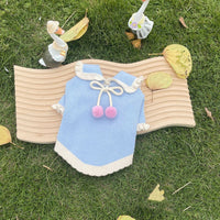 HKM-5063357 Handmade Wool Coat for Dogs - Casual Strawberry Ball Design, Warm Sweater for All Sizes