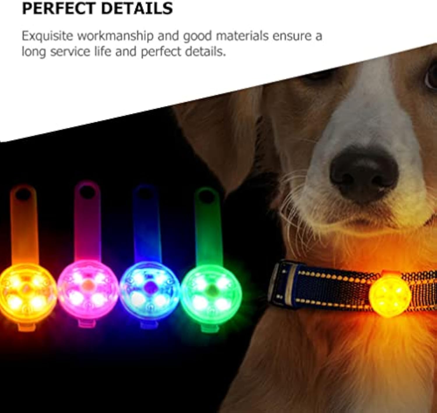 HKM-5064253 Luminous LED Pet Pendant Light for Safety and Visibility during Night Walks
