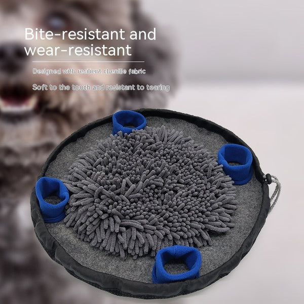 HKM-5064637 Machine Washable Gray Blue Polar Fleece Pet Training Blanket - Ideal for Dogs
