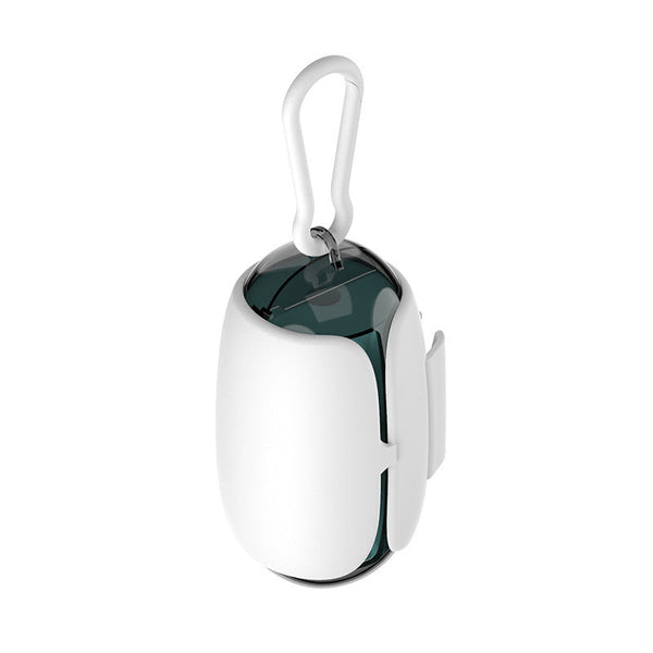 HKM-5065021 Continuous Roll Toilet Bag Dispenser with Toilet Picker, Durable PP+ABS Material, White Color