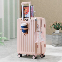 HKM-506515 28 Inch Travel Bag with Front Access and 360° Spin Wheels, Includes 24 and 20 Inch Luggage Set, Anti-Crack ABS Material