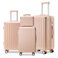 HKM-506515 28 Inch Travel Bag with Front Access and 360° Spin Wheels, Includes 24 and 20 Inch Luggage Set, Anti-Crack ABS Material