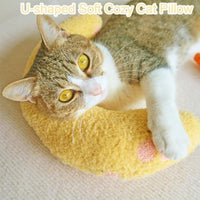 HKM-5066045 Soft Cat Kneading Pillow - Plush Neck Support for Calming Indoor Cats