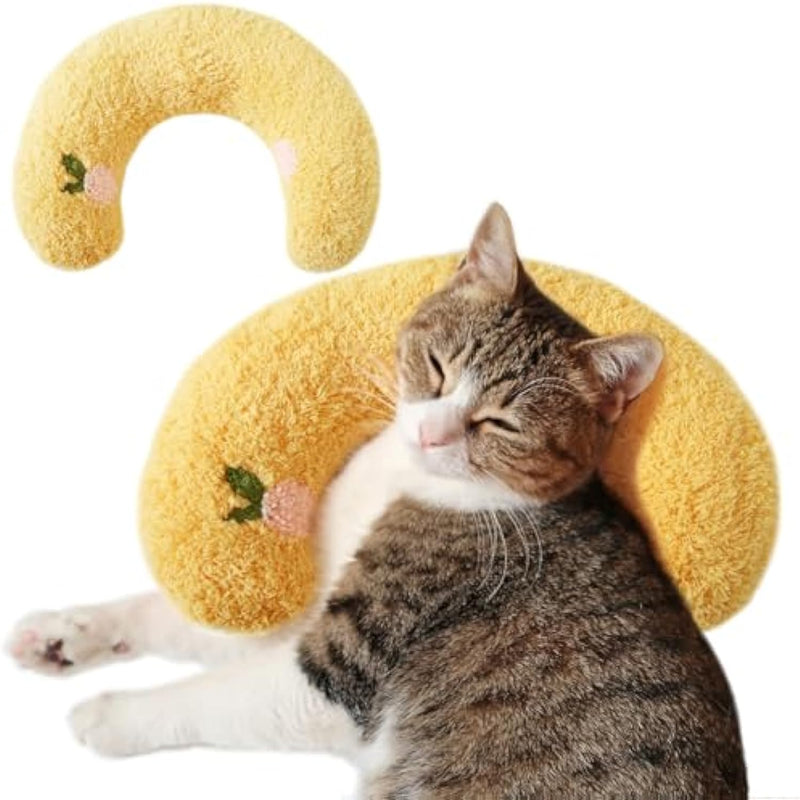 HKM-5066045 Soft Cat Kneading Pillow - Plush Neck Support for Calming Indoor Cats
