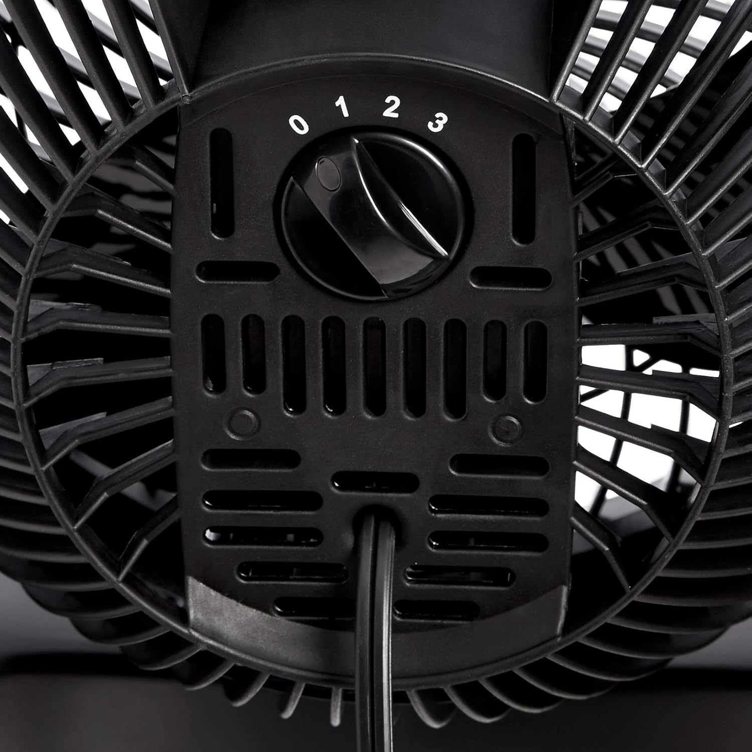 HKM-5066067 Air Circulator Desk Fan, 3 Speed Settings, 90-Degree Tilt Head, Compact Design, 35 Watts, Black, 11.1"W x 6.3"D x 10.9"H