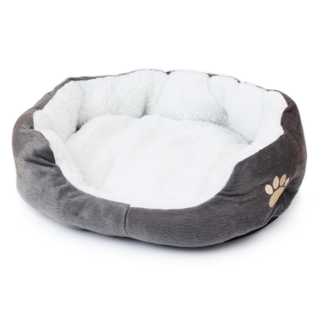 HKM-5066813 Cozy Fleece Pet Bed for Small Dogs and Cats - Soft and Comfortable 50x40cm