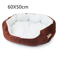 HKM-5066813 Cozy Fleece Pet Bed for Small Dogs and Cats - Soft and Comfortable 50x40cm