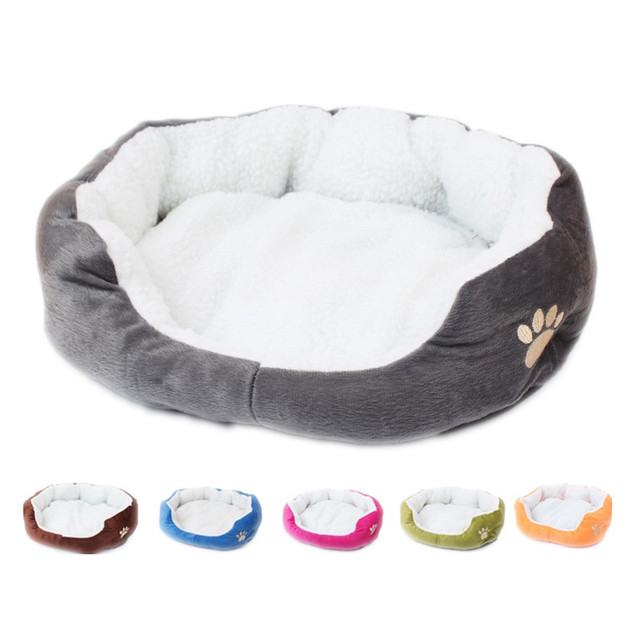 HKM-5066813 Cozy Fleece Pet Bed for Small Dogs and Cats - Soft and Comfortable 50x40cm