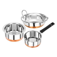 HKM-506835 Classic Stainless Steel Cookware Set - Multifunctional Pots and Pans for Everyday Cooking