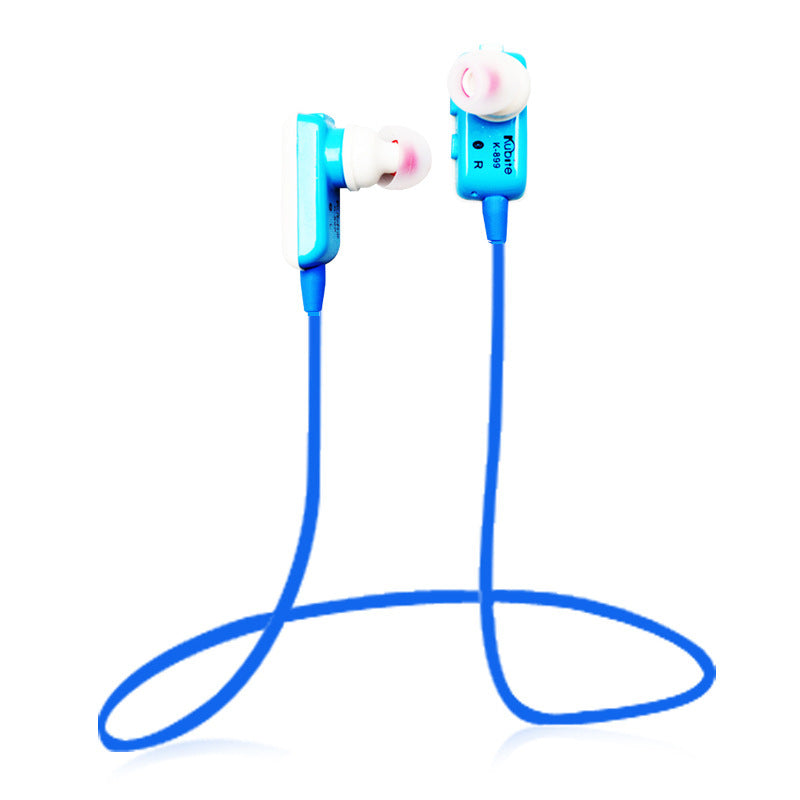 HKM-507027 In-Ear Wireless Bluetooth Headphones with Stereo Sound, Battery Display, and Call Function - Blue/Pink