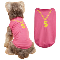 HKM-5070909 Lightweight Casual Dog Vest in Black and Rose Red - XS to L Sizes Available