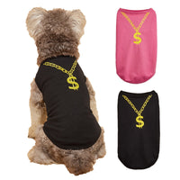 HKM-5070909 Lightweight Casual Dog Vest in Black and Rose Red - XS to L Sizes Available