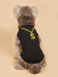 HKM-5070909 Lightweight Casual Dog Vest in Black and Rose Red - XS to L Sizes Available