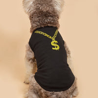HKM-5070909 Lightweight Casual Dog Vest in Black and Rose Red - XS to L Sizes Available