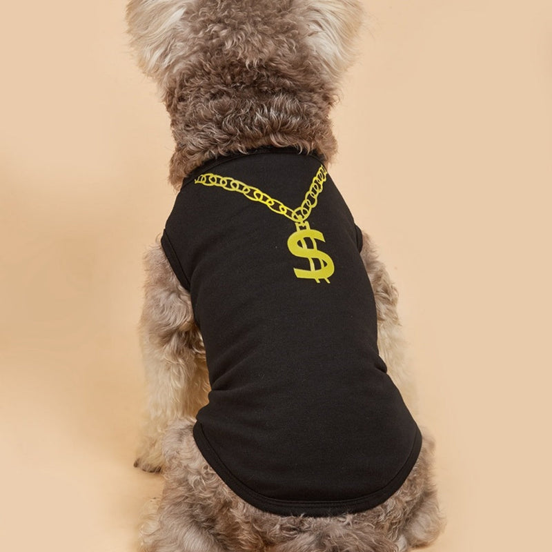 HKM-5070909 Lightweight Casual Dog Vest in Black and Rose Red - XS to L Sizes Available