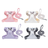 HKM-5071165 Small Dog Chest Strap Harness with Hand-Holding Rope in Multiple Colors
