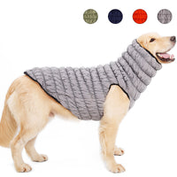 HKM-5072701 Reversible Pet Dog Cotton Vest with D Ring Hole - Casual Stretch Jacket for Autumn and Winter