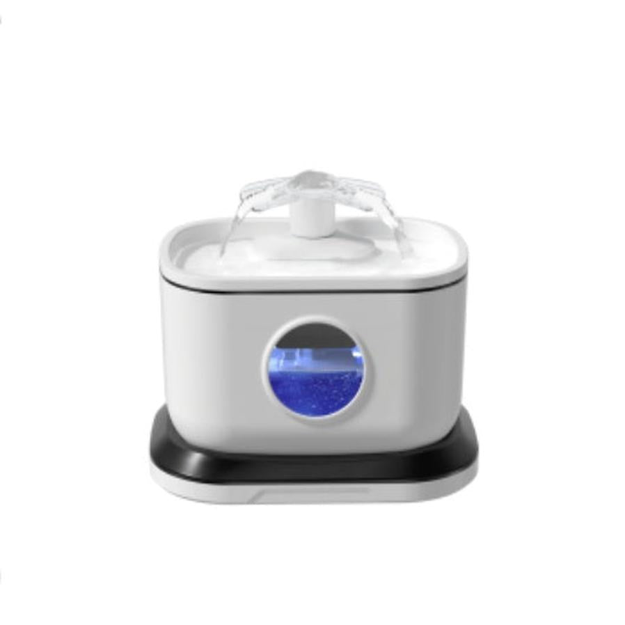 HKM-507283 Stainless Steel Pet Water Dispenser with Wireless Pump and Water Level Sensor, 2.5L Capacity