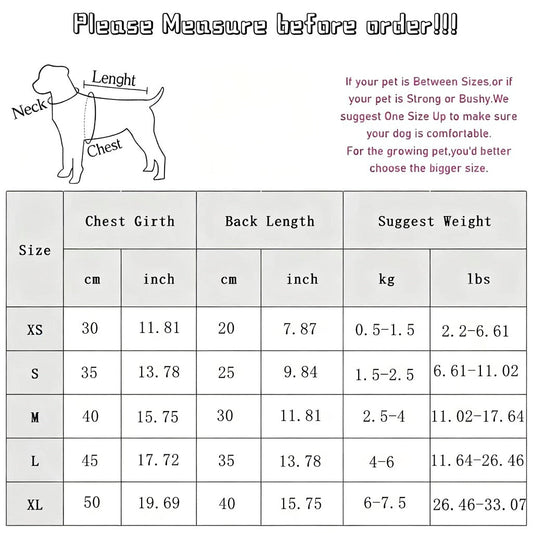 HKM-5073085 Color Block Windbreaker for Small to Medium Dogs - Weather Resistant, Comfortable Cotton Coat