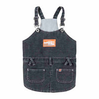 HKM-5074109 Trendy Denim Blue, Rust Red, and Military Green Vest for Dogs with Adjustable Elastic Harness, Sizes 3-5