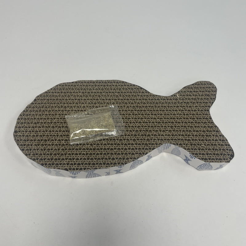 HKM-5074493 Fish-Shaped Cat Scratching Post for Playful Feline Fun