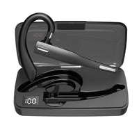 HKM-507475 Single Ear Bluetooth Headset with Charging Case - 10m Range, Stereo Sound, USB Charging