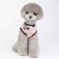 HKM-5074877 Casual Cotton Vest for Dogs with Piggy Print ¨C Spring and Summer Styles in Yellow and Pink