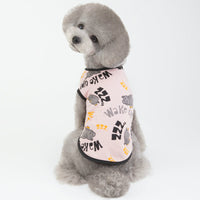 HKM-5074877 Casual Cotton Vest for Dogs with Piggy Print ¨C Spring and Summer Styles in Yellow and Pink